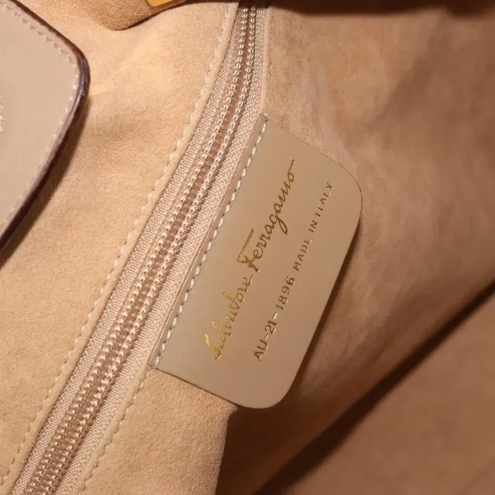 Salvatore Ferragamo Nylon Tote Bag Beige
